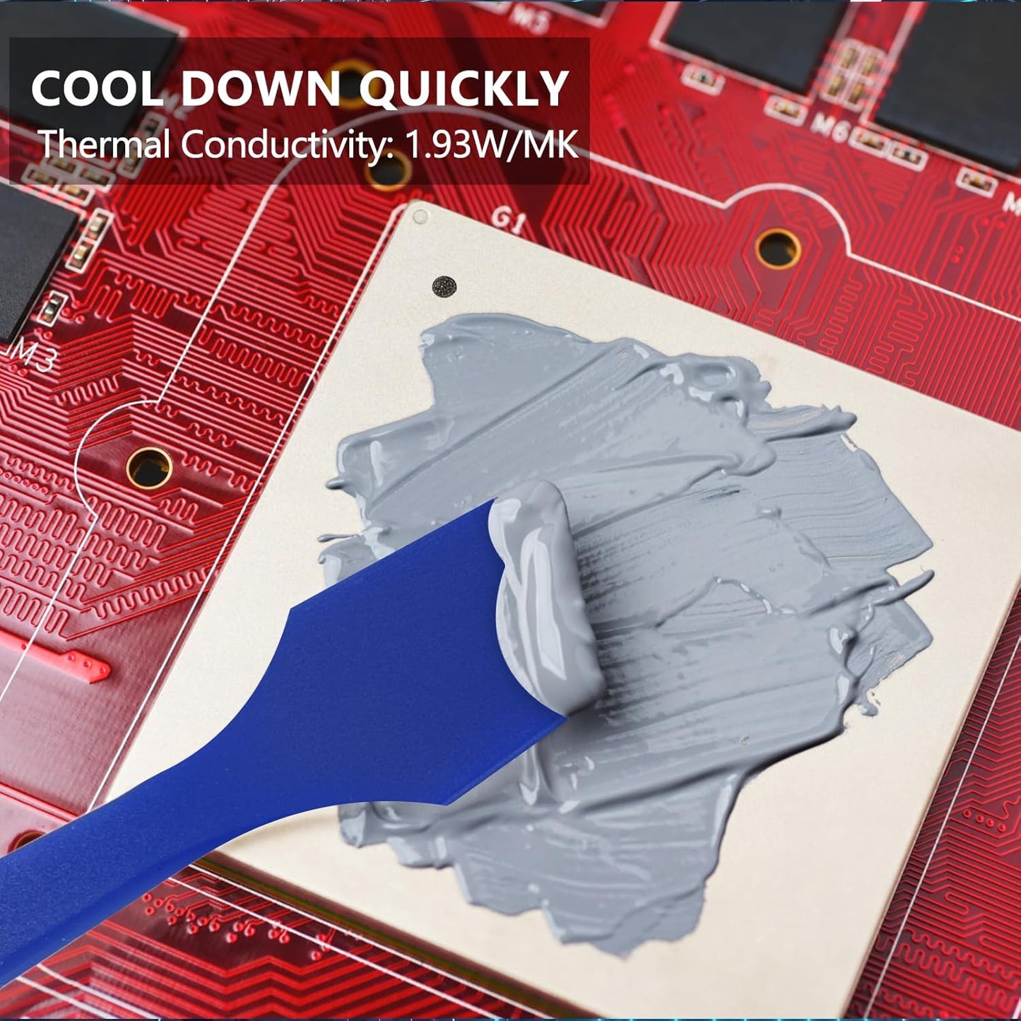 HY500-100g CPU Thermal Heatsink Grease Paste Compound Thermal Conductivity: >1.93W/m-k Carbon Based High Performance for CPU PC GPU PS5-100 Grams …