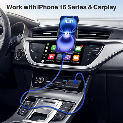 Elebase for iPhone 16 Car Charger Cable 1.5/3.3/6.6FT 3 Pack,Type C Charging Cord for Car iPhone 16 Pro Max Plus 15,Kindle Fire HD 2022 12th,10 9th,8 10th Generation,Samsung Galaxy S24,S23,A54 Flip 6