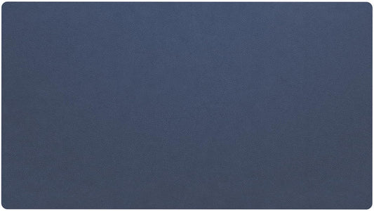 Nekmit Leather Desk Blotter Pad 36 x 20 Inches, Flat, Non-Slip, Waterproof, Blue