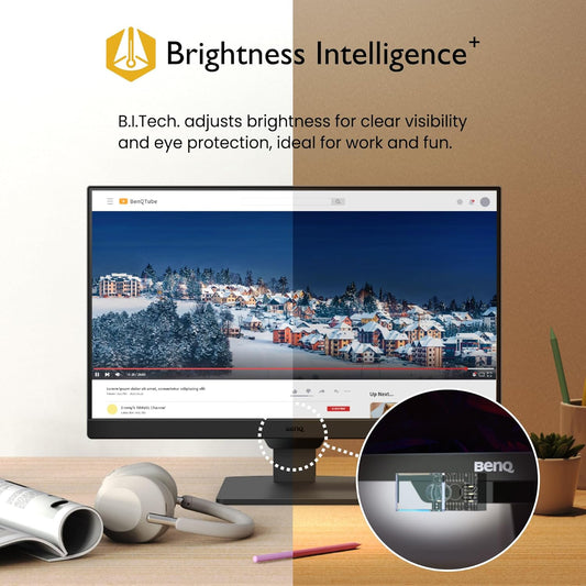 BenQ GW2790 27" Monitor 100Hz FHD 1920x1080p | IPS | Eye-Care | VESA Mount | Thin Bezel | Low Blue Light | Adaptive Brightness | DisplayPort | HDMI x2