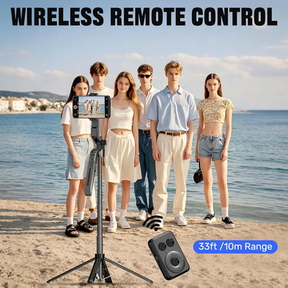 Auto Face Tracking Selfie Stick Tripod for iPhone with 10" Ring Light,360 Rotation That Follows Your Movement,71" Phone Camera Stand with Remote for Content Creator Vlog Video Recording