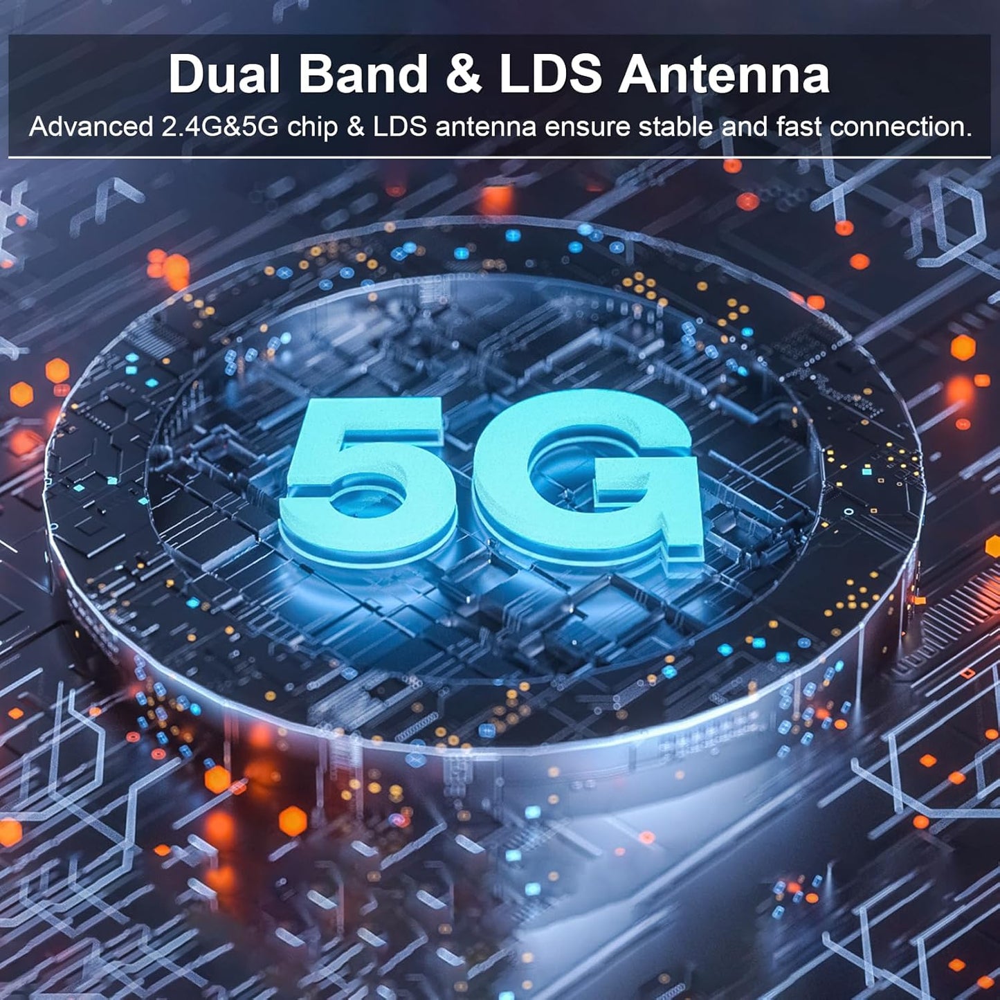 TTQ Wireless HDMI Transmitter and Receiver, TTQ Wireless HDMI Extender 4K Supported, Metal Housing, LED Display, 100FT Range, 2.4G&5G, for PC/Laptop/Camera/HDTV/Projector/TV Box