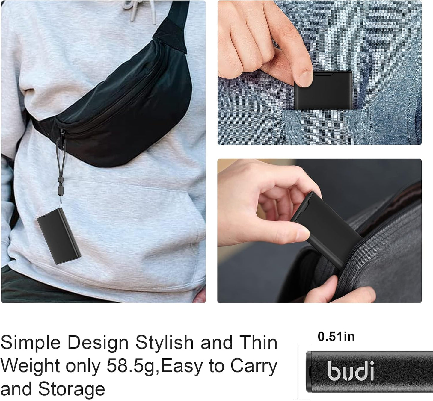 BUDI Pop-up Design Memory Card Case Crush & Shockproof Memory Card Wallet for Micro SD SDXC SDHC TF Cards and 6 SD Cards/Micro SDHC/Micro SDXC TF Card Holder Organizer,Case Storage (Mini case)