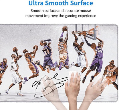 RTGGSEL 31.5x11.8 Inch Non-Slip Long Extended Large Gaming Mouse Pad with Stitched Edges XL Laptops Keyboard Mouse Mat（KB）