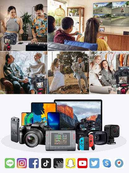 SYNCO Wireless Lavalier Microphone, G3 Lapel Mic Grey Triple Channel Transmission up to 250m for DSLR Camera Smartphone Laptop for YouTube Streaming Vlogging, Wireless-Lavalier-Recording-Video-Mic