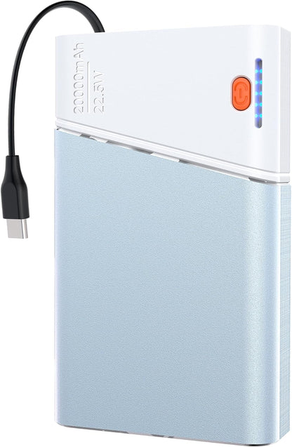 Portable Charger 20000mAh, 22.5W PD 3.0+QC 4.0 Super Fast Charging Power Bank, Cooler Aerospace Metal Case for iPhone 17 16 15 14, 13 Android, iPad, Samsung Google Tablet & More, Travel Essential