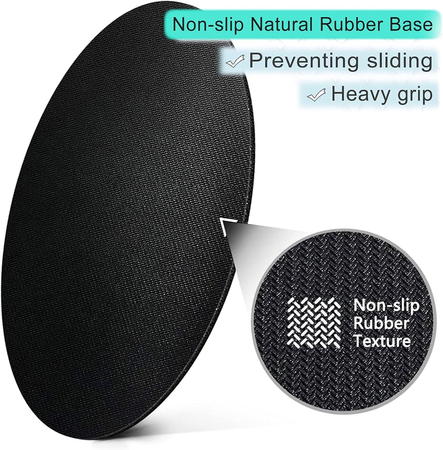 ITNRSIIET Round Mouse Pad with Stitched Edge Premium-Textured Waterproof Non-Slip Rubber Base Desktop Protection Mat Diameter 8.7 inches, Blue Marble Texture