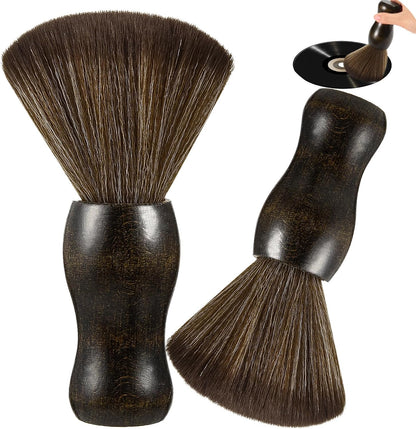 2 Pack Vinyl Turntable Wood Record Cleaning Brushes,Anti-Static Record Brush for Vinyl Albums LP CD Cartridge/Camera Lens/Computer Screen/Keyboard/Character Models