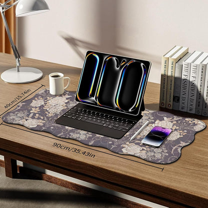 Galdas Gaming Mouse Pad XXL XL Large Long Extended Big Mousepad Non-Slip Rubber Keyboard Mouse Pad with Stitched Edges for Laptop Home Office (35.48x15.75x0.08 Inch)