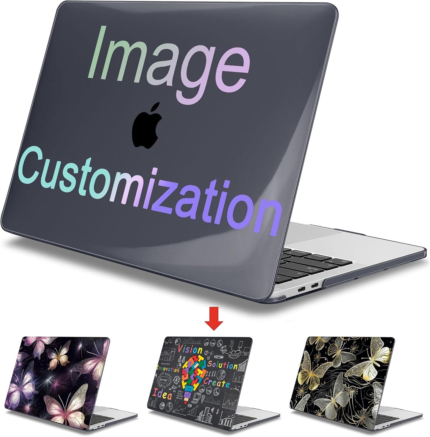 Mektron Custom Personalized Photo Case for MacBook Pro 16 Inch A2141 Cover 2019 Release 16" with Liquid Retina Display/Touch ID, Plastic Hard Shell with Keyboard Skin & Screen Protector