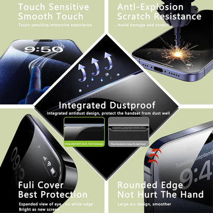 (2-Pack Anti Blue Light Matte Screen Protector for iPhone 11/XR (6.1-Inch),9H Tempered Glass,Anti-Glare,Full Coverage,Anti-Fingerprint,Auto Dust Removal,Bubble-Free