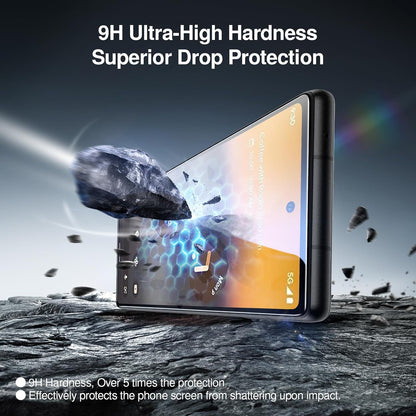 SMARTDEVIL [3+3 Pack for Google Pixel 6 Screen Protector with Camera Lens Protector, Finger Print Reader Compatible, Fast & Easy Installation, Clear 9H Tempered Glass Film, Alignment Frame