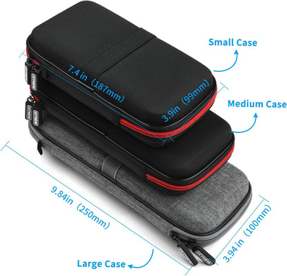 Hard Travel Case for Ekrist/LanLuk Portable Charger Power Bank 25800mAh, Power Bank Case for Anker PowerCore 10000mAh, Samsung T7 Touch and Seagate Portable 2TB