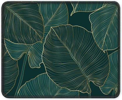 ITNRSIIET Mouse Pad with Stitched Edge Premium Textured Smooth Precise Operation Waterproof Washable Non-Slip Rubber Base Desktop Protection Mat, 10.2×8.3×0.12 inches, Palm Texture