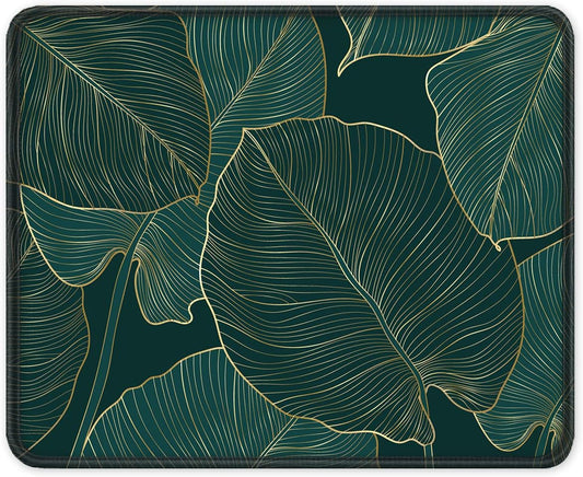 ITNRSIIET Mouse Pad with Stitched Edge Premium Textured Smooth Precise Operation Waterproof Washable Non-Slip Rubber Base Desktop Protection Mat, 10.2×8.3×0.12 inches, Palm Texture