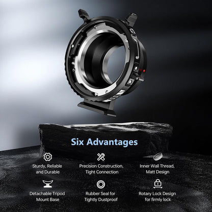 VILTROX PL-E Lens Adapter, Lens Converter Ring Camera Lens Mount Adapter Ring Compatible with PL Lens to Sony E/NEX Mount Cameras A7S3/FS7/5/FX9 /A7R4/R3/a Series/Nex Series