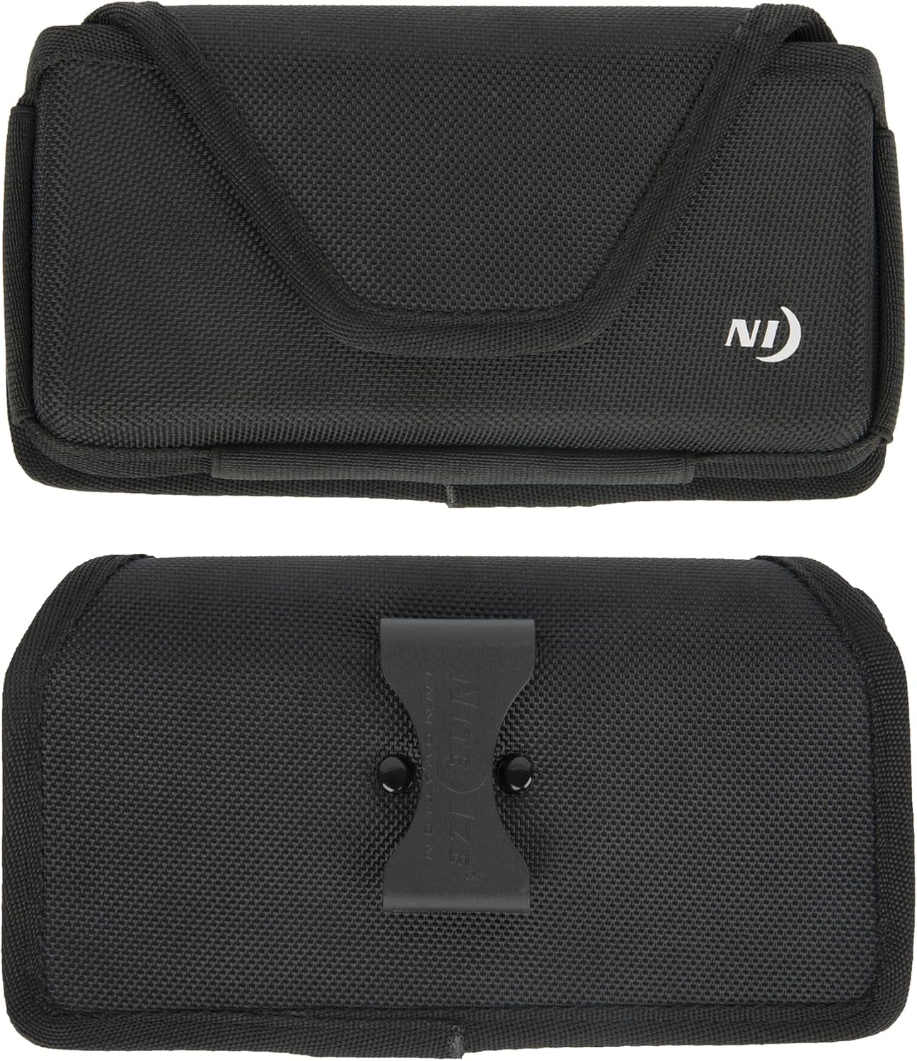 Nite Ize Clip Case Hardshell Universal Rugged Holster - Holster for Men's & Women's Belts - Utility Belt Pouch - Phone Accessories - Cell Phone Pouch - XX-Large, Black