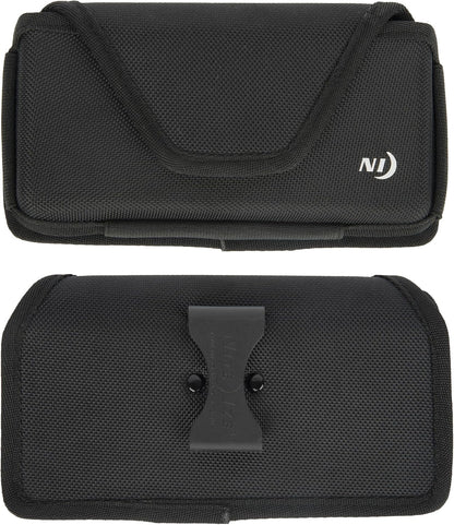 Nite Ize Clip Case Hardshell Universal Rugged Holster - Holster for Men's & Women's Belts - Utility Belt Pouch - Phone Accessories - Cell Phone Pouch - XX-Large, Black