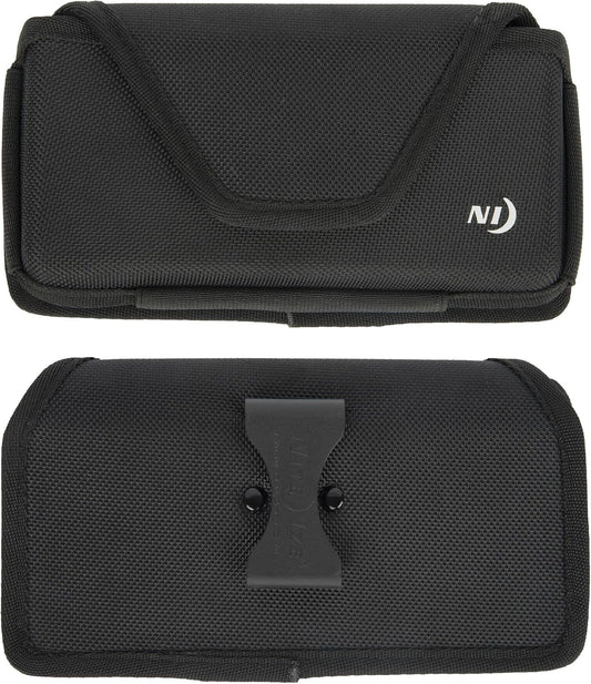 Nite Ize Clip Case Hardshell Universal Rugged Holster - Holster for Men's & Women's Belts - Utility Belt Pouch - Phone Accessories - Cell Phone Pouch - XX-Large, Black