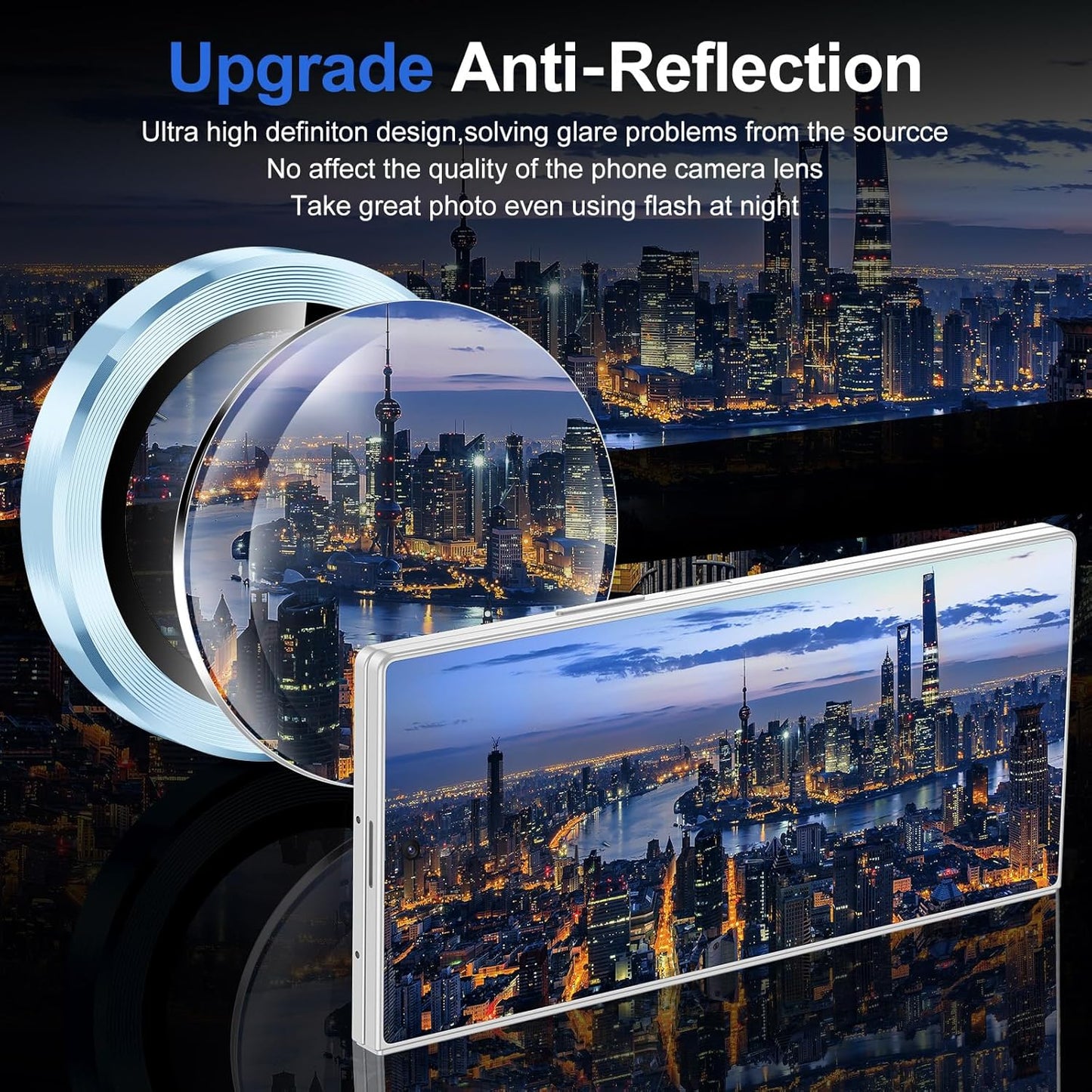 for Samsung Galaxy Z Fold 7 Camera Lens Protector, Individual Metal Ring Tempered Glass Lens Cover, [Strong Adsorption] Scratch Resistant Ultra-Thin HD Clear Lens Cover, 1 Set-Blue