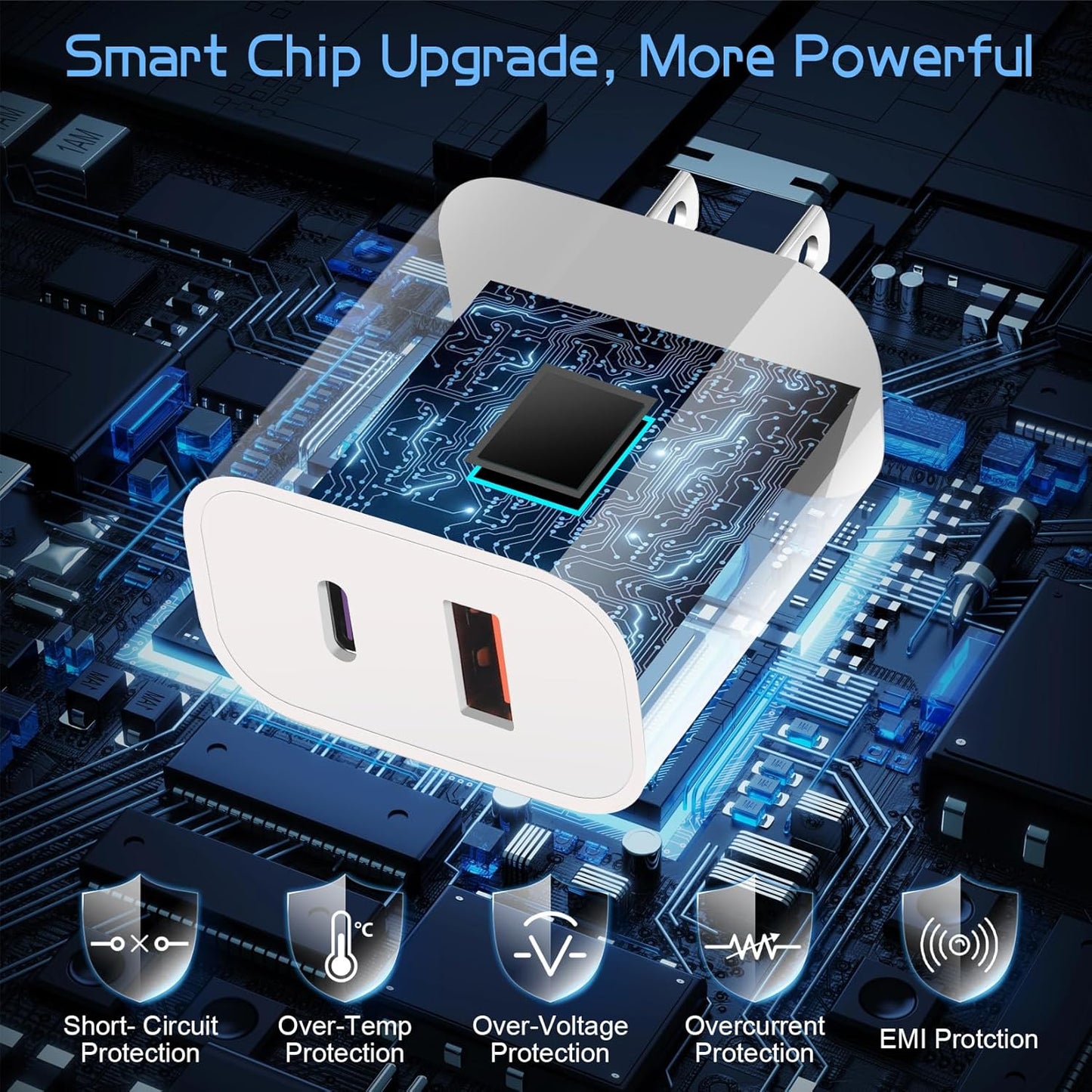 Dual Port A/C Charger for iPhone 16 15,Double A/C iPhone 16 15 Charger Fast Charging Block,2Pack Quick USB C Chargers Fasr Charging 6FT Type C Cable foriPhone 16/16 Pro Max/16e/15 Plus/15 Pro,iPad Pro