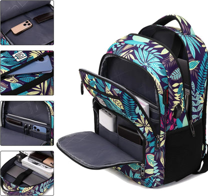 Laptop Backpack,Business Travel Anti Theft Slim Durable Laptops Backpack with USB Charging Port,Water Resistant College Computer Bag for Women & Men Fits 15.6 Inch Laptop and Notebook