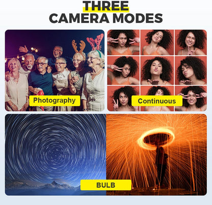 RC101-N3 Camera Shutter Remote Control for Canon R5 R5C 5D4 5D3 6d2 1/4 Screw Fixing Small Release Button Handle Two Cameras in sync Release Button