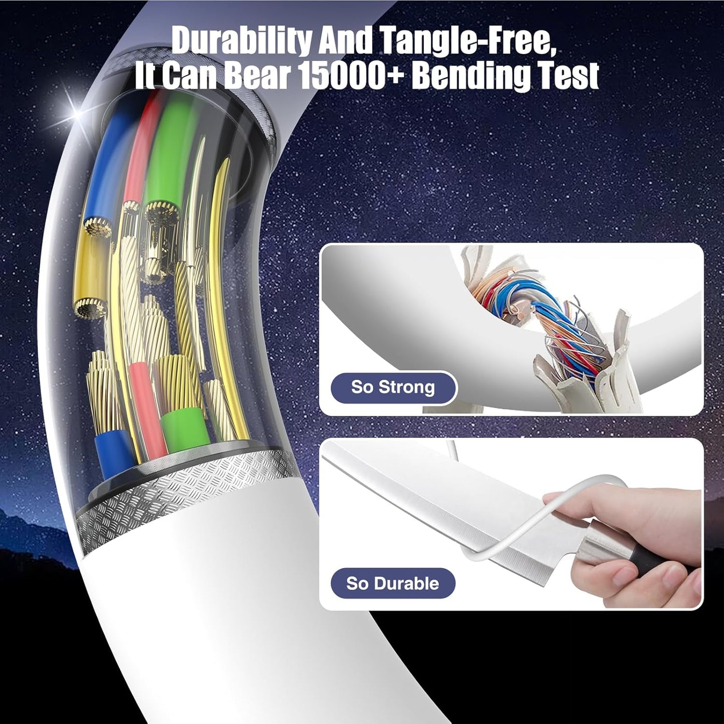 3-Pack 3.3FT 60W USB C to USB C Cable, Type C to Type C Cable,Fast Charging Cable for iPhone 16 15 Pro Plus Pro Max，for Galaxy S24 S23, for iPad Pro/Air, for MacBook Pro/Air and More