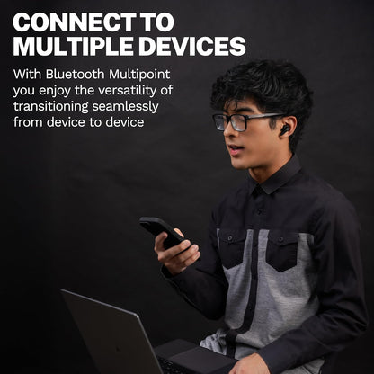 JLab Go Pods ANC True Wireless Bluetooth Earbuds & Charging Case, Hybrid Active Noise canceling + Be Aware for Safe Listening, 26+ Hours Total Playtime, Clear Calls, Custom Sound via App, Black