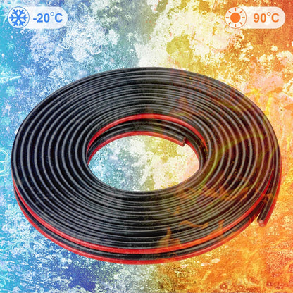 10 Gauge Wire 20FT Tinned Copper Wire-2 Conductor Parallel Wire Insulated Stranded Wire for Solar Panel Car Audio Automotive, Low Voltage Electrical Wire for LED Lighting (10AWG 20FT)