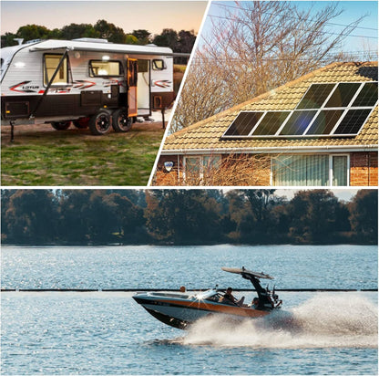 WEIZE 12V 100Ah LiFePO4 Lithium Battery, Upgrade Mini Size & Lightweight, 100A Smart BMS, Deep Cycle Low Temperature Protection Battery for RV, Solar, Marine, Trolling Motor (2 Packs)