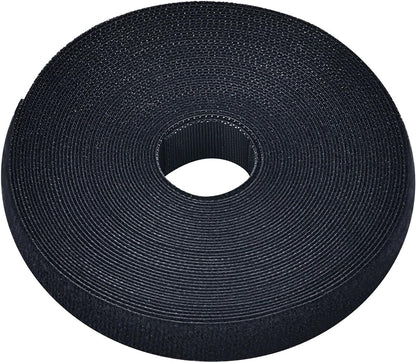 Pasow fastening tape Cable Tie Double Side Nylon Power Wire Management 3/4Inch 1 Roll Hook (10 Yards, Style 2)