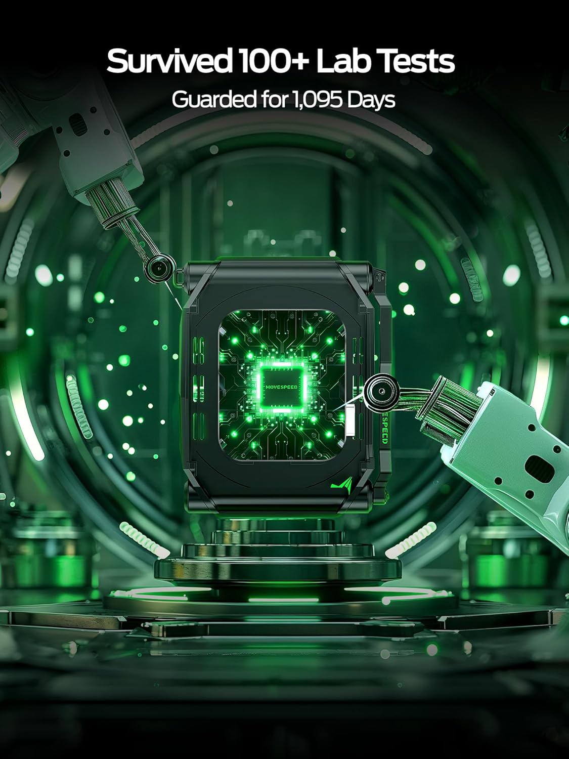 MOVE SPEED External Hard Drive with Touchscreen, Up to 10Gbps Portable SSD, USB-C 3.2 Gen2, Compatible with iPhone, Windows, Mac & More (ST10,2TB)