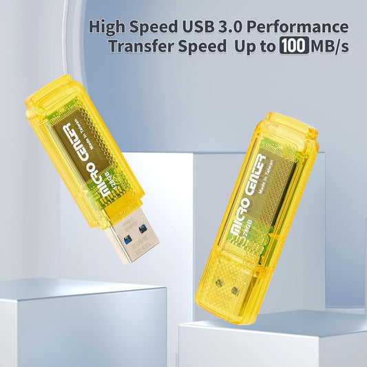 INLAND Micro Center Super Speed 128GB USB 3.0/USB3.1 Gen1 Flash Drive Gum Size Memory Stick Thumb Drive Data Storage Jump Drive