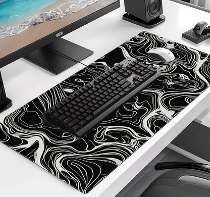 Minimalist Abstract Line XL Mouse Pad, Suitable for Home Office and Study Keyboard Mouse Pad 35.4 x 15.7 x 0.12 Inches