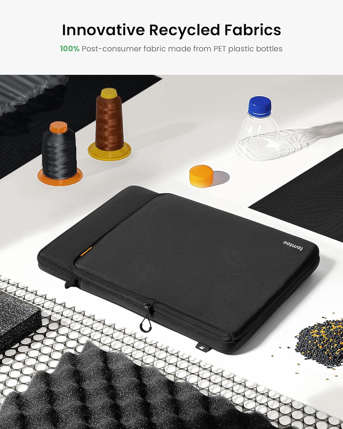 tomtoc DefenderACE 11 Inch iPad Case Sleeve Bag for 2025 11 Inch iPad Air M3 & iPad (A16), iPad Pro M4,M2&M1, 10.9-inch iPad 10 & Air 5, 10.2-in iPad 9, 360 Protection Spill-Water Resistant Tablet Sleeve Carrying Case