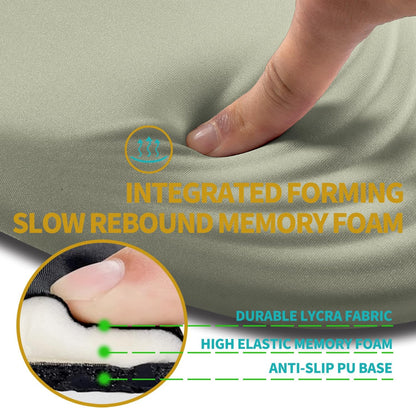 Hokafenle Ergonomic Mouse Pad Wrist Support with Stepped-Wedge Design, Wrist Rest Pain Relief Mousepad Filled with Memory Foam, Carpal Tunnel Mousepad for Wireless Mouse(12x8 inch,Beige)