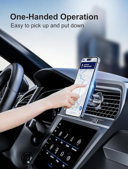 TOPGO Socket Car Phone Mount, [Telescopic Shaped Hook, Stable, No Shaking] Grip Air Vent Car Phone Holder, Compatible with iPhone and All Smartphones with Socket Grip