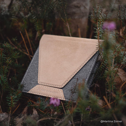 K&F Concept Lens Filter Case 4 Pocket, Leather Carrying Filters Bag Pouch for Square ND CPL etc Filters up to 100x100mm, Designed NANO-X Series Square Bracket 100mm