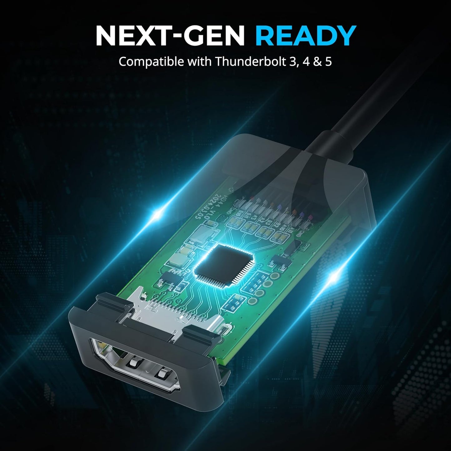 SABRENT, HDMI to USB C Adapter, USBC to HDMI Adapter 4K 60Hz, Thunderbolt Compatible for MacBook Pro/Air, iPhone 15/16, S23/24, Laptops, Tablets, Aluminum Design (DA-CH4K)