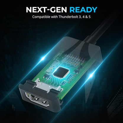 SABRENT, HDMI to USB C Adapter, USBC to HDMI Adapter 4K 60Hz, Thunderbolt Compatible for MacBook Pro/Air, iPhone 15/16, S23/24, Laptops, Tablets, Aluminum Design (DA-CH4K)