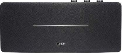 Edifier D12 Integrated Desktop Computer Speakers with Bluetooth 5.0, Wireless Stereo Tabletop Speaker 70 Watts RMS with Subwoofer Line Out, RCA, Aux Input for PC Monitor Laptop - Wooden Enclosure