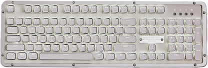 Azio RC Prestige Mechanical Keyboard, Bluetooth 5.0, Hot-Swappable Switches, PC/Mac (Ivory/Brown Switches)