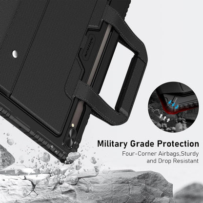 Nillkin for Samsung Galaxy Tab S10 Ultra Carry Go Portable Handle Detachable Keyboard Case with 7 Backlit, Kickstand, Trackpad, S Pen Holder, S9 Ultra 5G (14.6 inch)