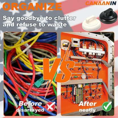 Magnet Zip Tie Mount Magnetic Zip Ties Mount Clips Base Holder Strong Multipurpose Wire Cable Holder Mount Wire Clips Management for Home Office Marine Electrical Wiring (Black, 24 Piece)