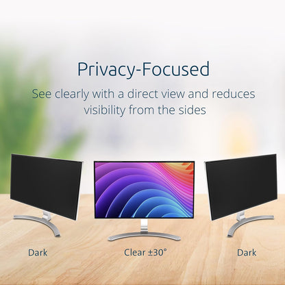 Kensington MagPro 27 Inch Magnetic Computer Privacy Screen for Desktop, Removable 16:9 Computer Privacy Filter, Anti-Glare Blue Ray Reduction, Compatible with Slim Bezel Monitors, K55419WW