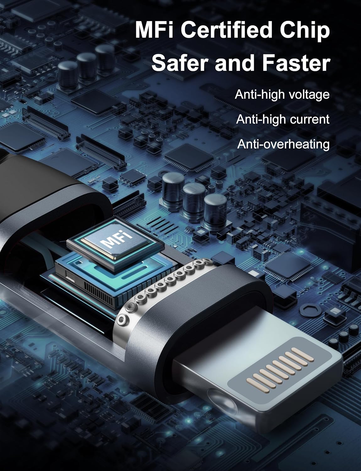 iPhone Cable Fast Charging 6FT USB C Lightning Cable 3 Pack 6 Foot Nylon Braided Type C Lightning Cord Compatible with iPhone 14 13 12 11 Pro Max Mini 8 Plus SE iPad and More