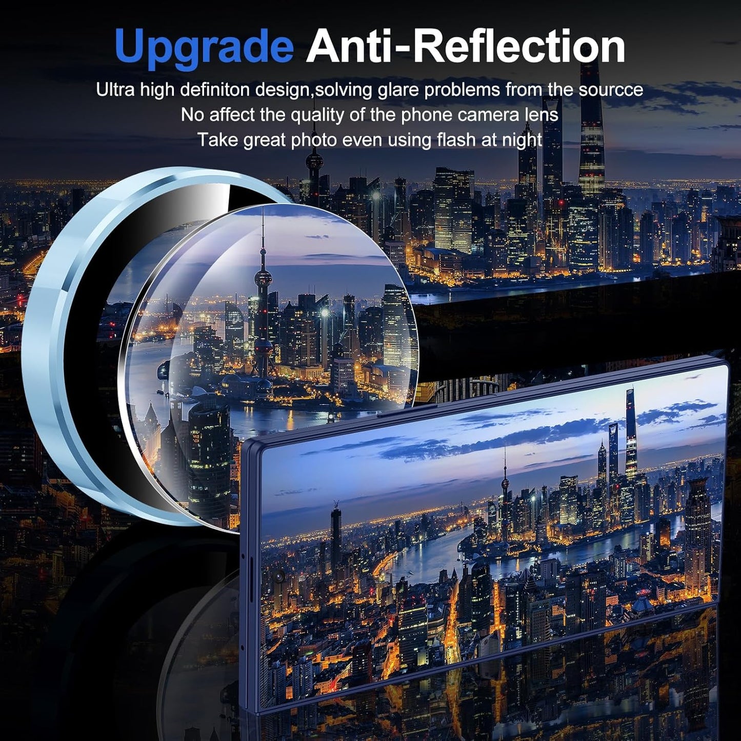 for Samsung Galaxy Z Fold 7 Camera Lens Protector, Individual Metal Ring Tempered Glass Lens Cover, [Strong Adsorption] Scratch Resistant Ultra-Thin HD Clear Lens Cover, 1 Set-Blue Ring