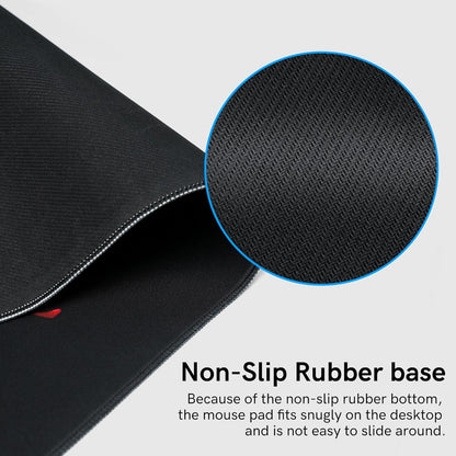 Large Gaming Mouse Pad for Desk, Black Plum Blossoms XXL Mouse Pad, 35.4x15.7 Inch, Waterproof, Non-Slip Rubber Base