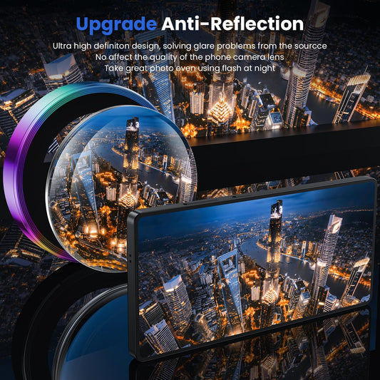 WSKEN for Samsung Galaxy S25 Ultra Camera Lens Protector - Ultra Thin Case Friendly, 9H Shatterproof Tempered Glass with Aluminum Metal Circle Camera Screen Protector Cover Accessories, Colorful